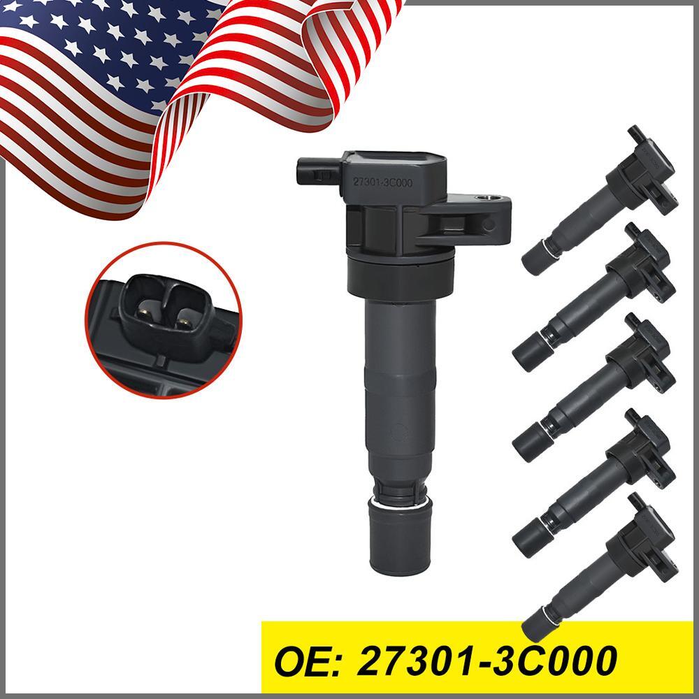 Set of 6 Ignition Coils for Kia for Genesis Sedona Sorento for Hyundai Santa V6 UF-546