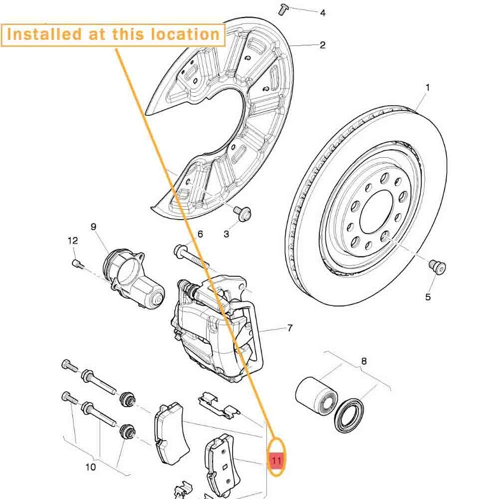 Equipment Manufacturer 3Y0698451B- for Bentley Mulsanne Rear Brake Pads