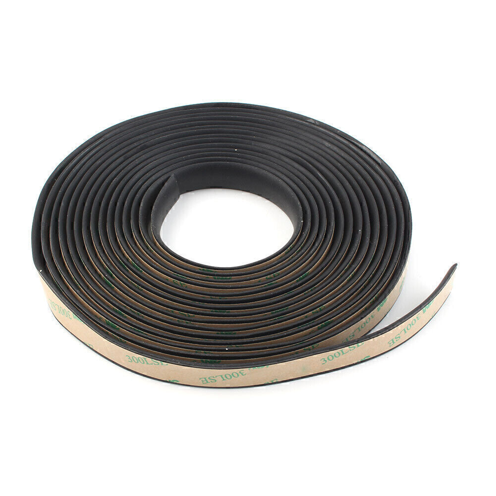 Fit Car Front Rear Windshield Sunroof Weatherstrip Rubber BLK 5m Seal Strip Trim Q