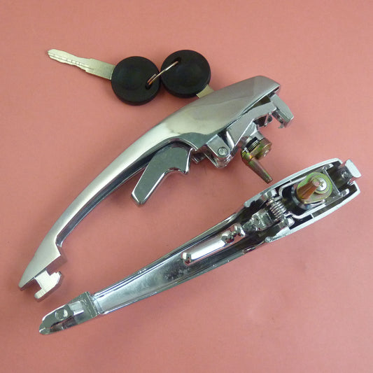 A pair of exterior door handles with keys for for VW Beetle Karmann Ghia 113837205M- v