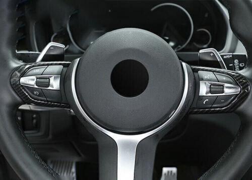 Cover Trim Steering Wheel Switch for BMW 3 4 Series GT 2013-2019 Carbon Fiber