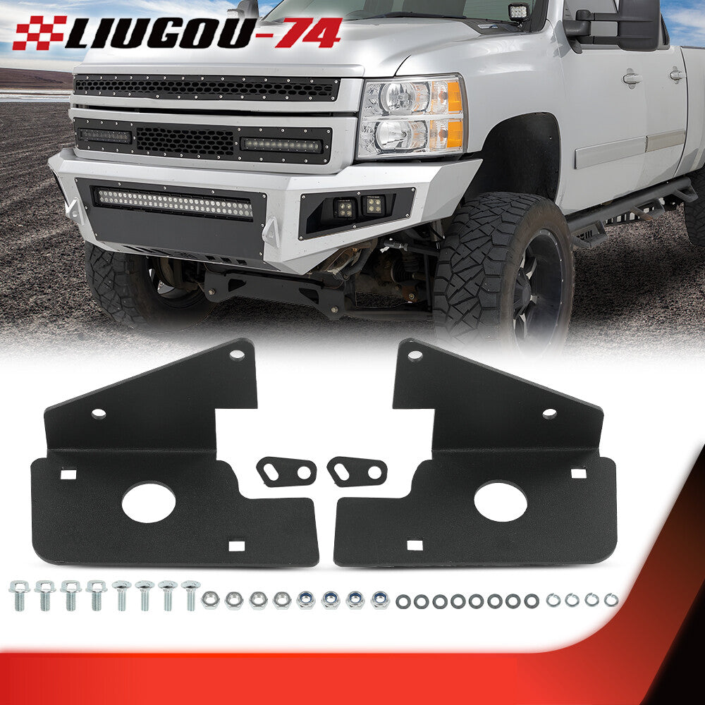 Fits 2007-14 for Silverado 1500 2500 3500 HD LED Fog Light Mounting Bracket - v