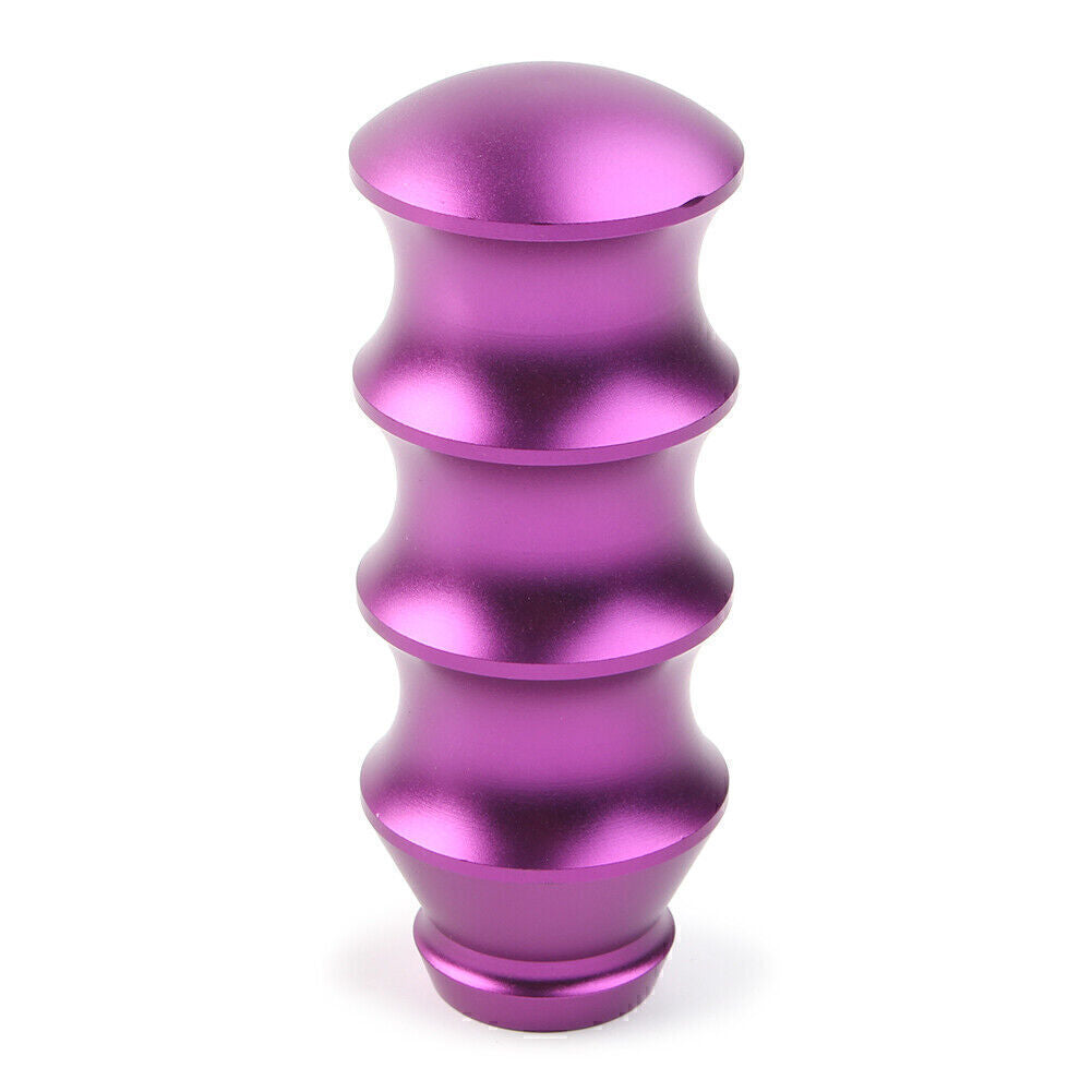 Universal Bambo Style Aluminum Manual Gear Stick Shift Knob Lever Shifter Purple Q