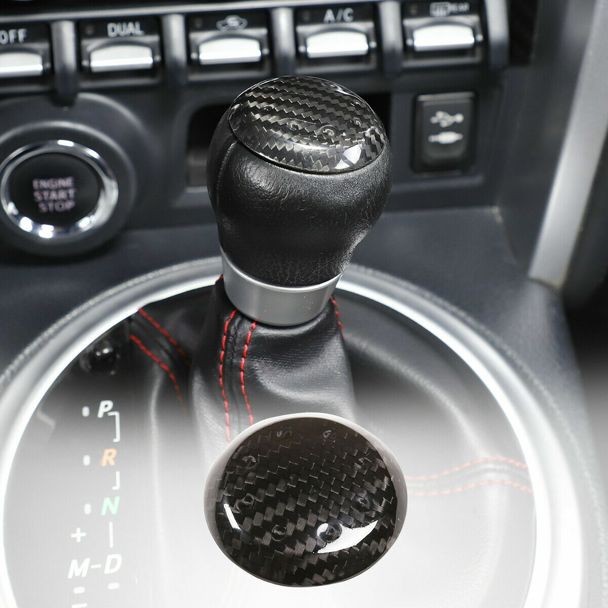 Real Carbon Fiber Gear Shifter Panel Trim Fit for Toyota 86 2013-21