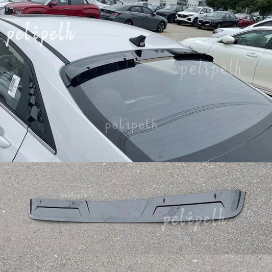 1x for Hyundai 2022 for Elantra N Glossy Black ABS Roof Tail Trunk Spoiler Wing Lip