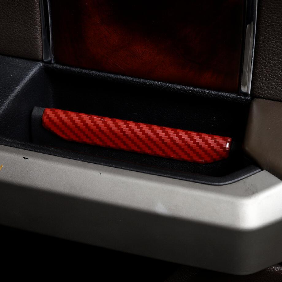 For 2015-2020 F150 Red Carbon Interior Door Handle Cover Trim Strips v