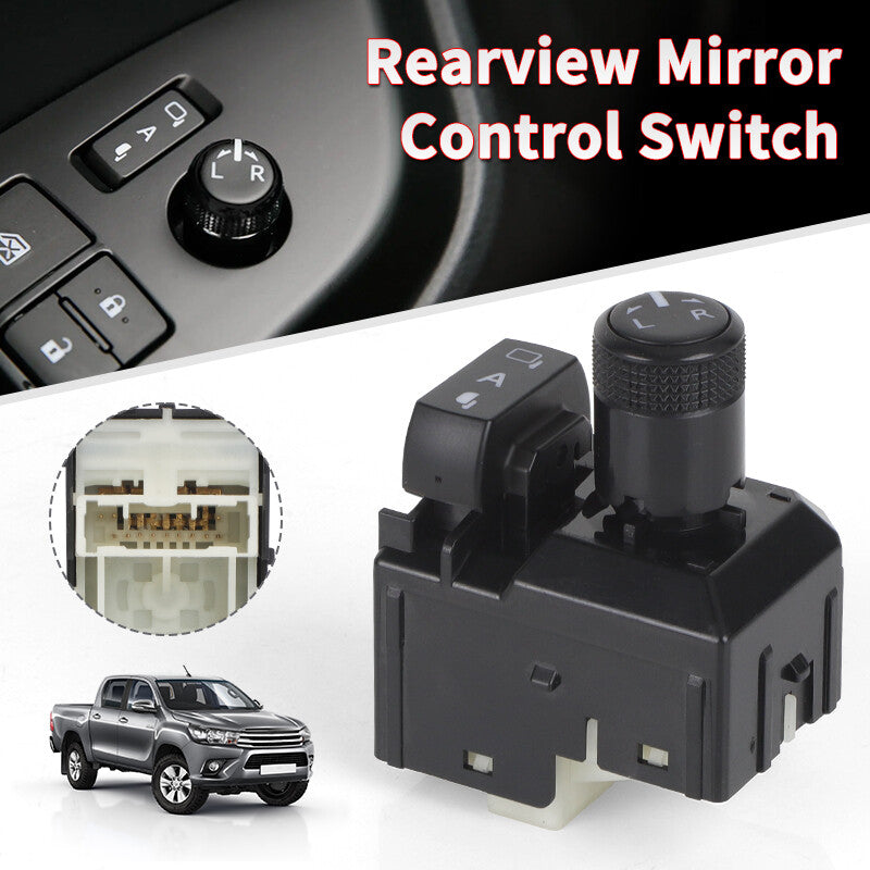 Adjust Rearview Mirror Switch Master Button Knob fit for Toyota Hilux Revo 2015-2020