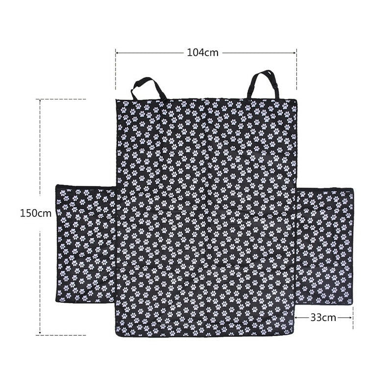 Car Seated Oxford Cloth Mat Pad Pet Printed Black Pet Waterproof Mat for Seat Cover