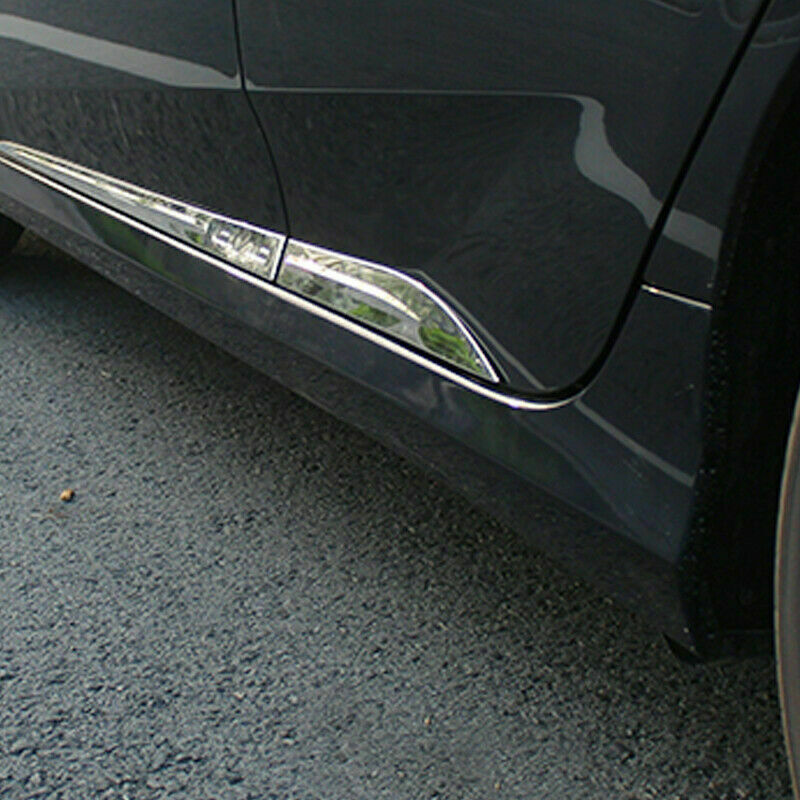 Chrome Door Body Side Molding Cover Anticollision Trim for Honda for Civic 2016-2021