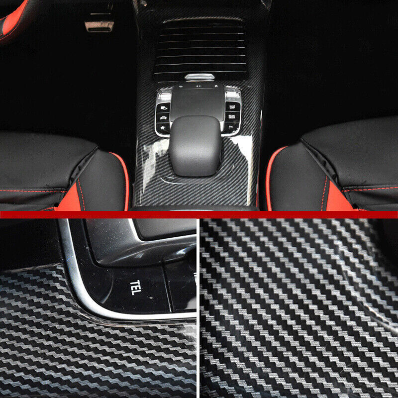 for Benz A-Class 2019-2021/ CLA C118 2020+ ABS Carbon Gear Shift Panel Trim n