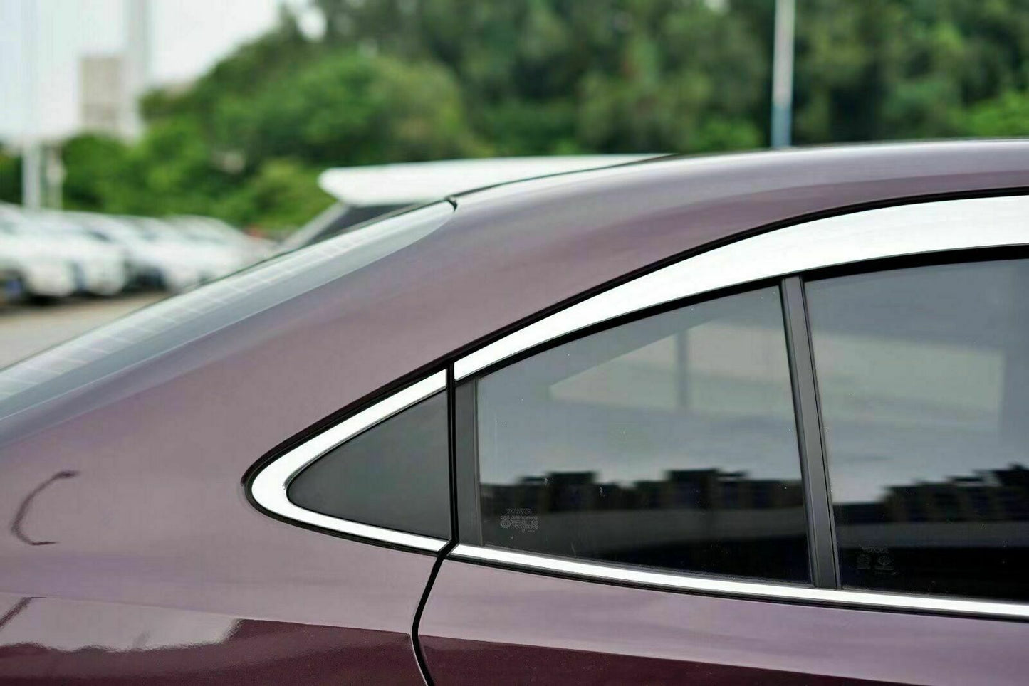 4for Toyota for Corolla Sedan 2019-2023 Chrome Window Visor Vent Shade Rain Guards