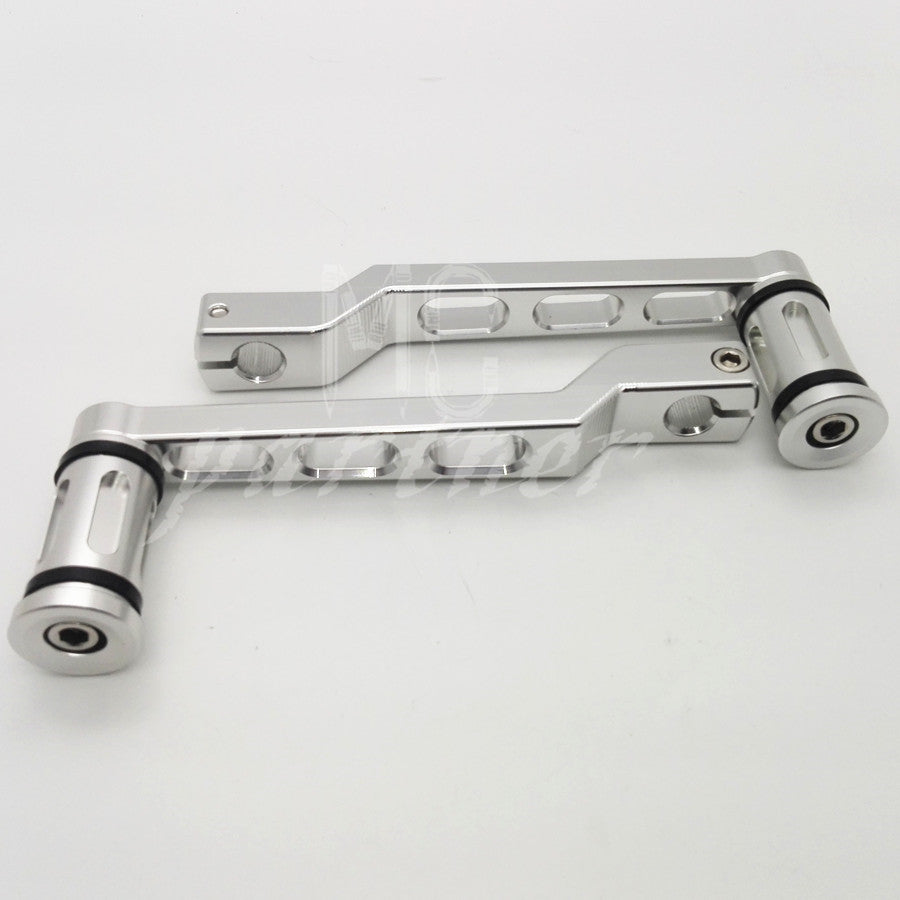 Chrome Heel Toe Shift Lever W/ Shifter Peg for Harley Touring Softail Tri Glide Q
