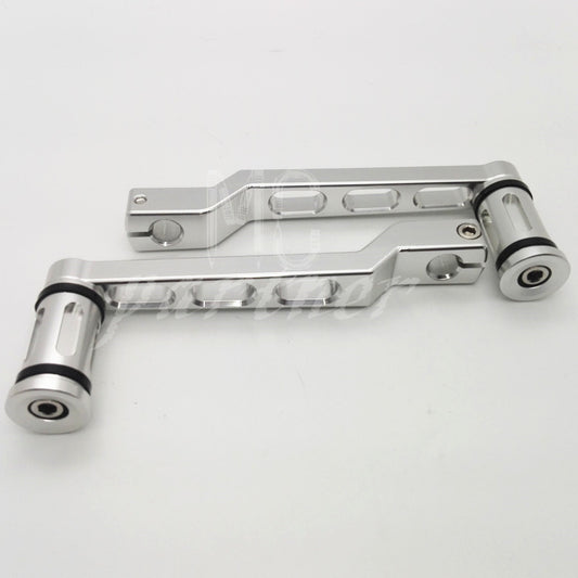 Chrome Heel Toe Shift Lever W/ Shifter Peg for Harley Touring Softail Tri Glide Q