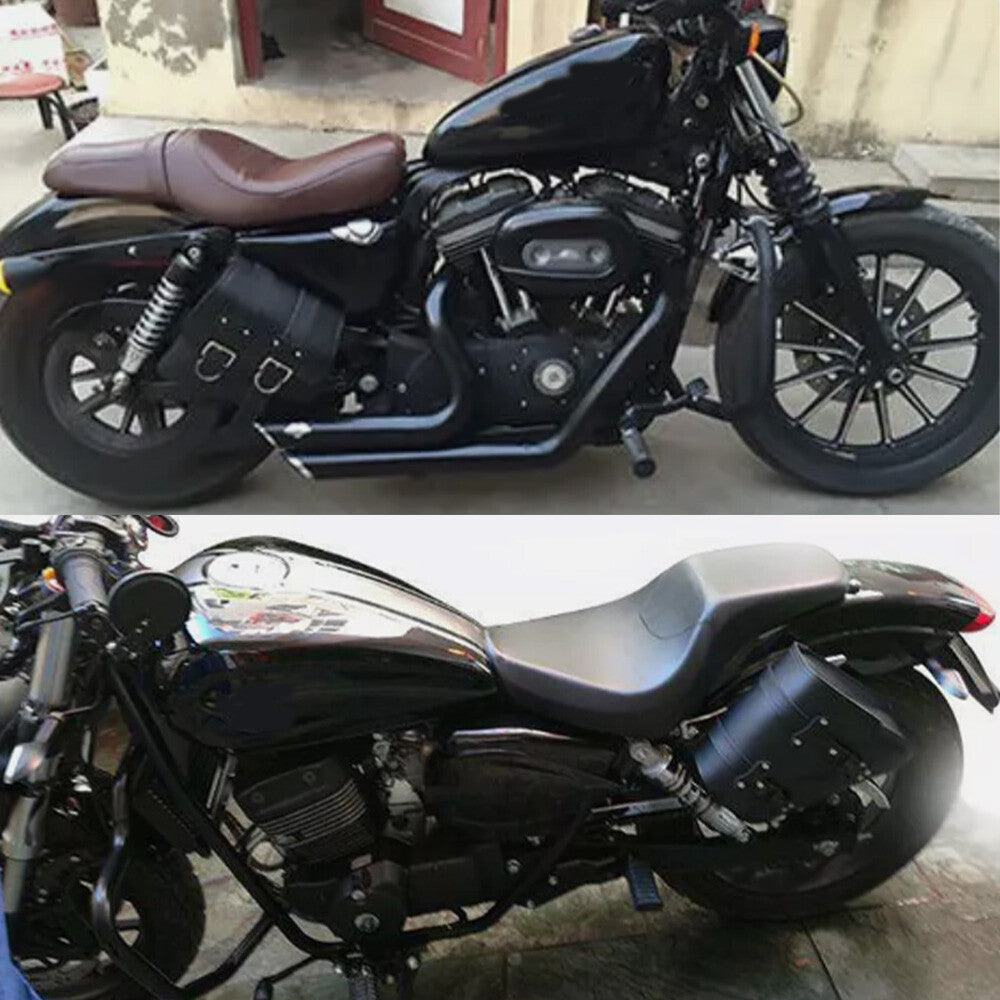 A pair of motorcycle side saddlebag tool bags for Harley-Davidson Sportster XL883 1200- n