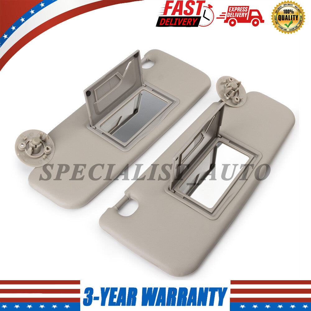 2-pack grey interior sun visors P95327509 for Chevrolet Sonic 2012-2016 P95327507 L+R