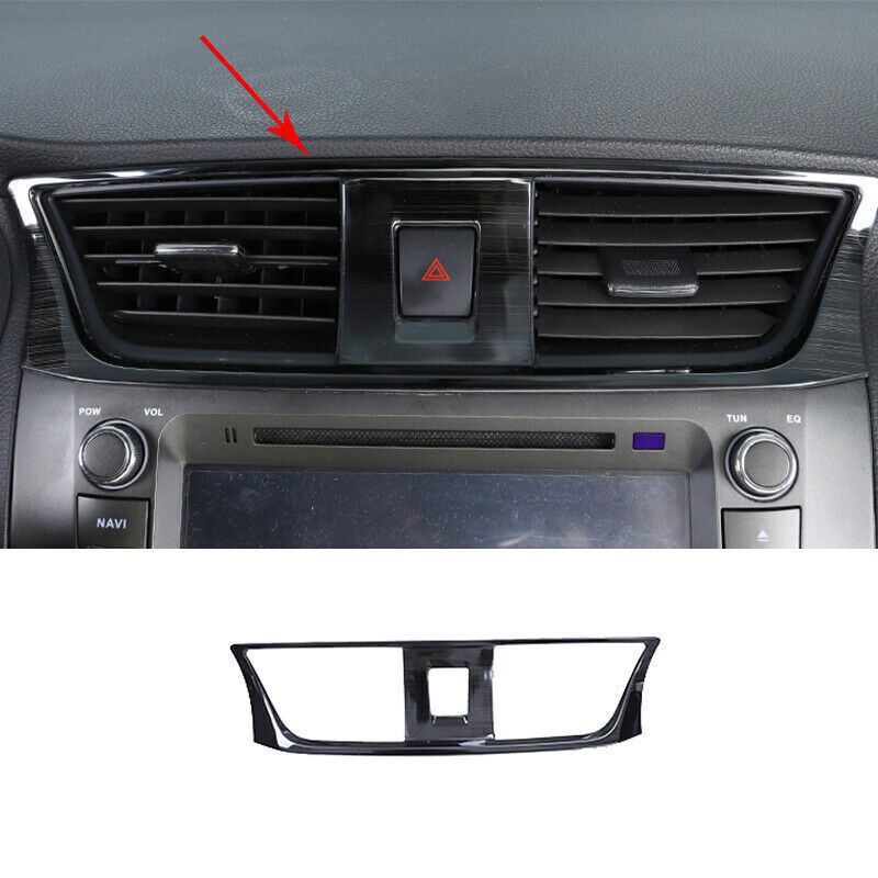 for Honda for Civic Hatchback 2016-2021 Carbon Style Rear Fog Lamp Light Strips Trim v