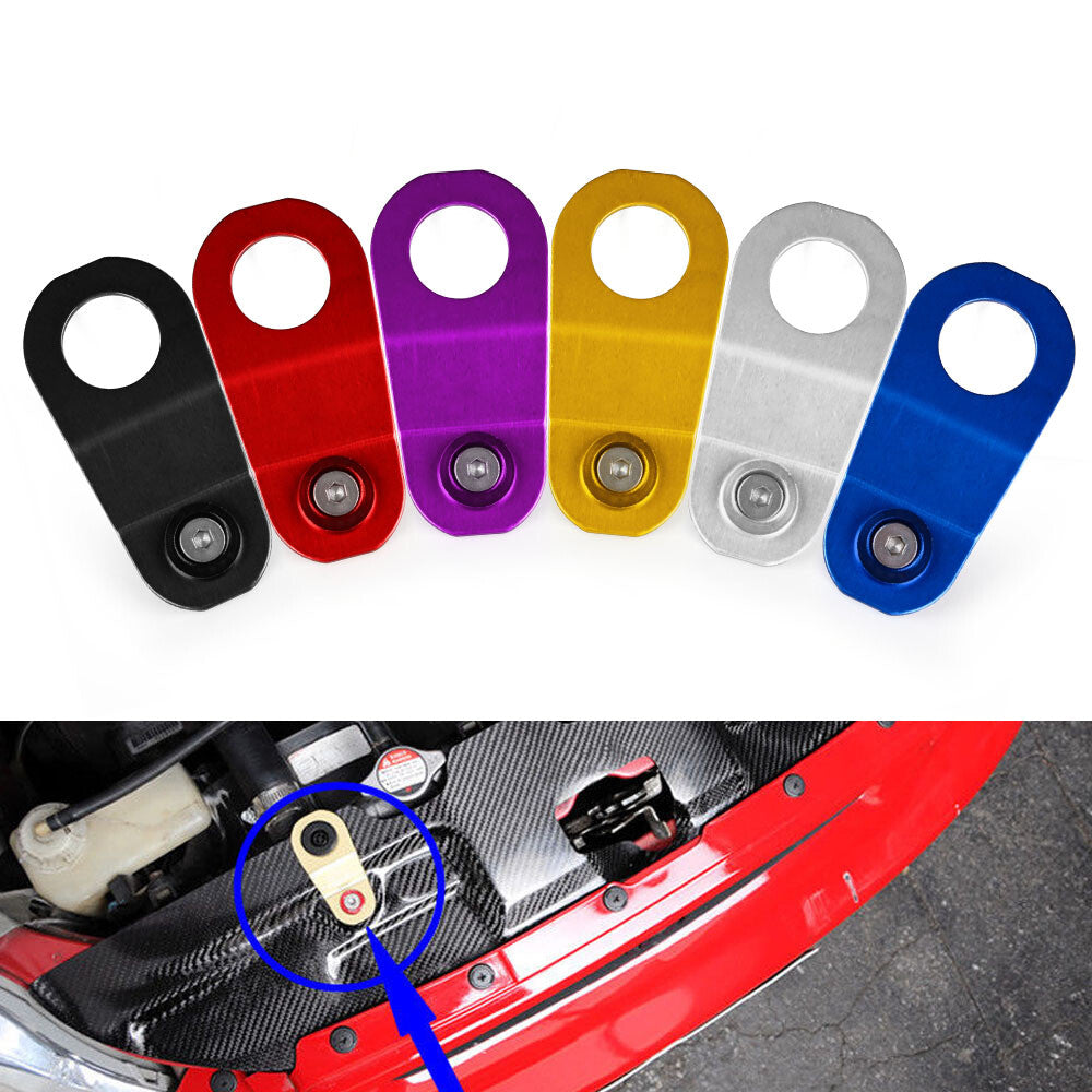 Aluminum Radiator Stay Mount Bracket+Fender Washer For 96-00 EK JDM Q