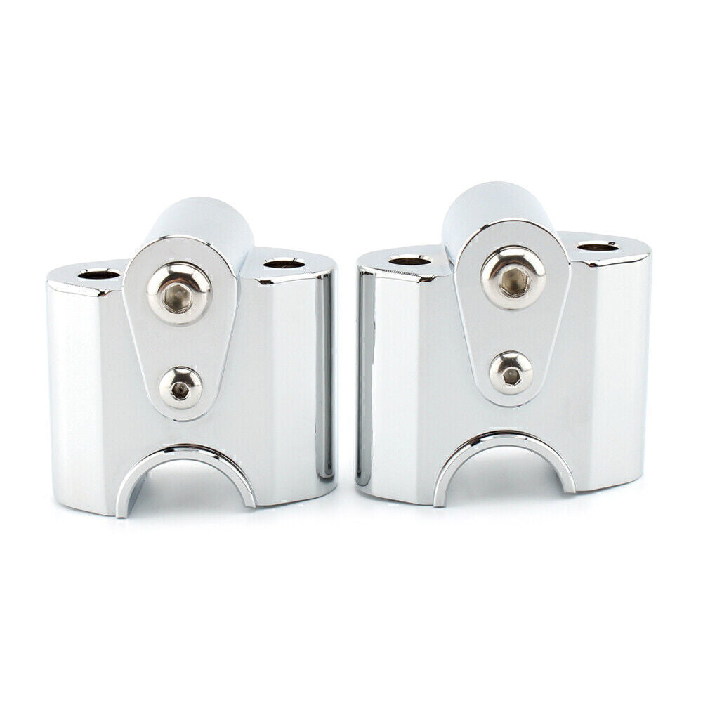 Silver Motor Handlebar Risers Handle Bar Lift Clamp Adapters for BMW R18 Q