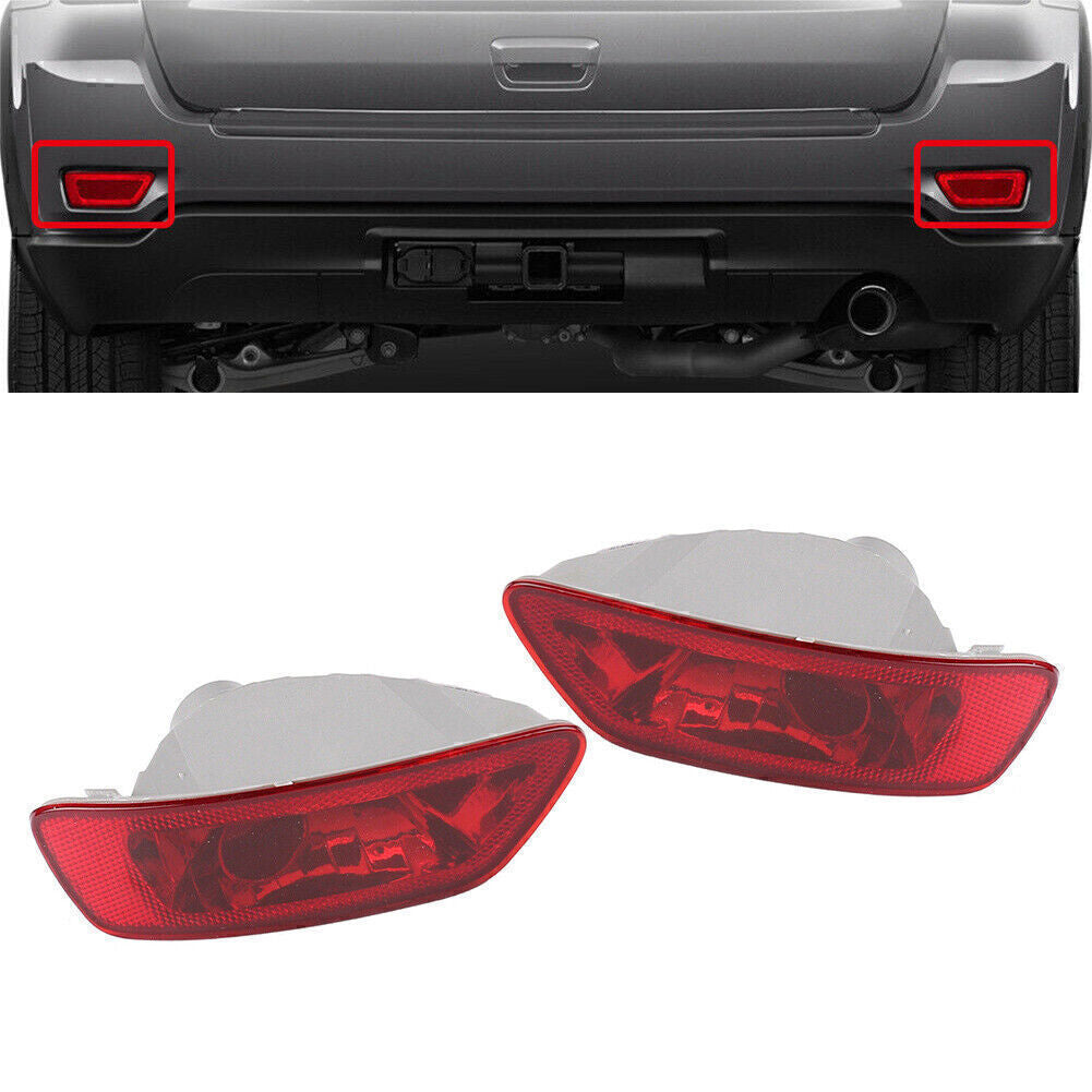 R L Reflector Light Rear Fog Lamp Cover Fors for JEEP Compass Grand Cherokee