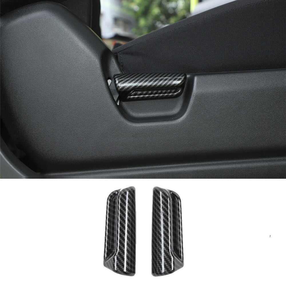 Carbon Fiber ABS for Seat Back Adjustment Handle Panel Trim for Suzuki for Jimny 2019-22