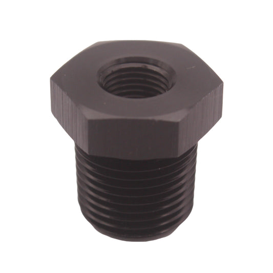 Straight 1/4 NPT Male to 1/8 NPT Female Pipe Adapter Reducer Fitting Black 1Ps n