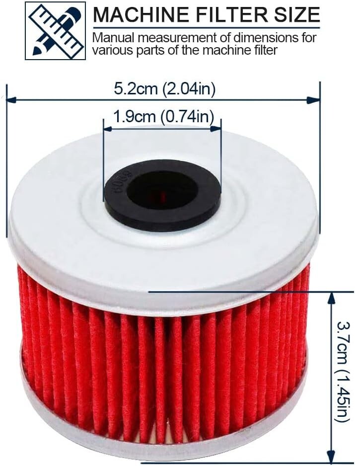 Oil Filter for Honda TRX300 TRX 300 Fourtrax 1988 1999 2000 ,TRX300EX 1993-2008