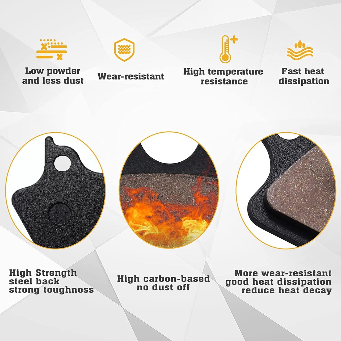 Brake Pads for Harley FLHTCU-I Electra Glide Ultra Classic Touring FLHT 00-2007