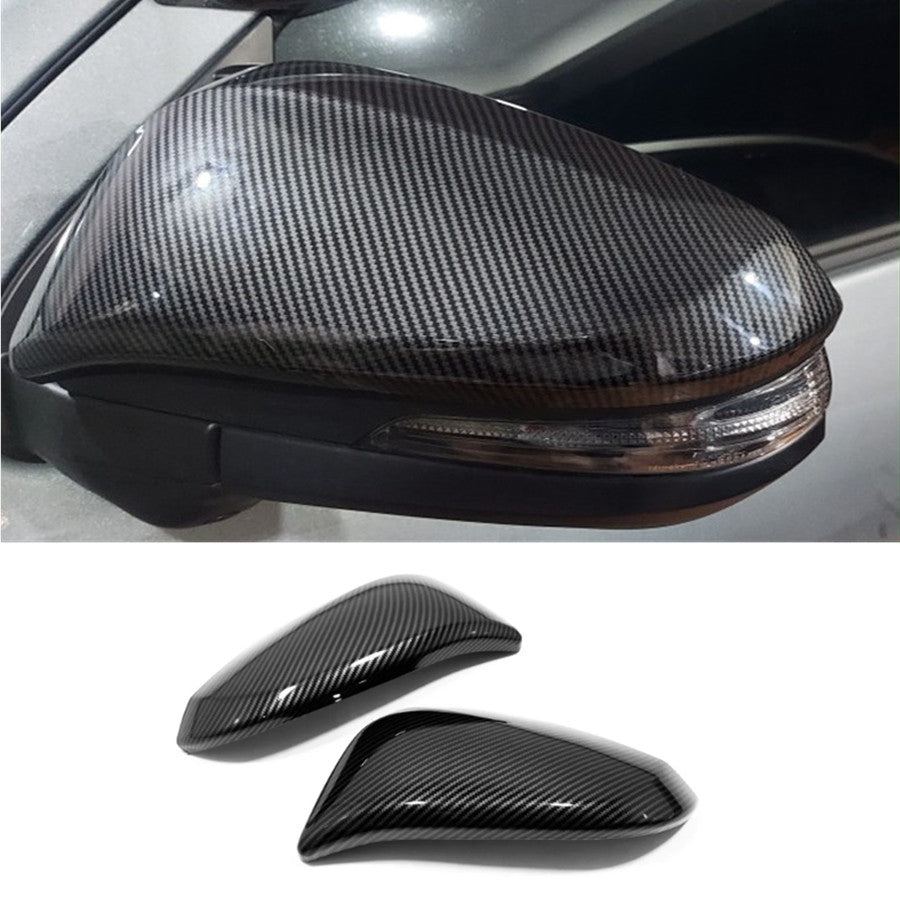Carbon Fiber Side wing Rearview Mirror Cap Cover Trim for Toyota Venza 2021-2023
