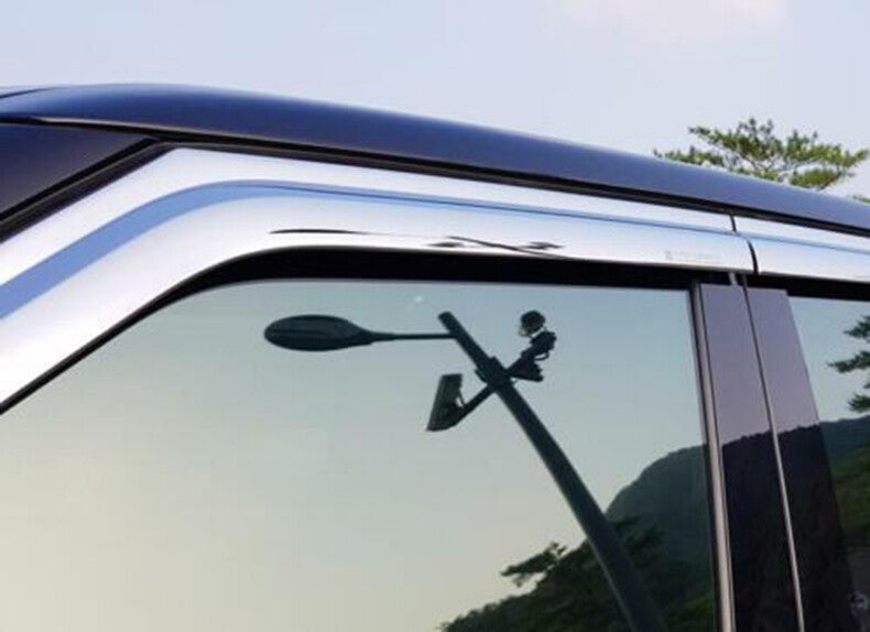 for Range Rover Sport 2014-22 chrome Window Visor Vent Shades Sun Rain Guard 6X