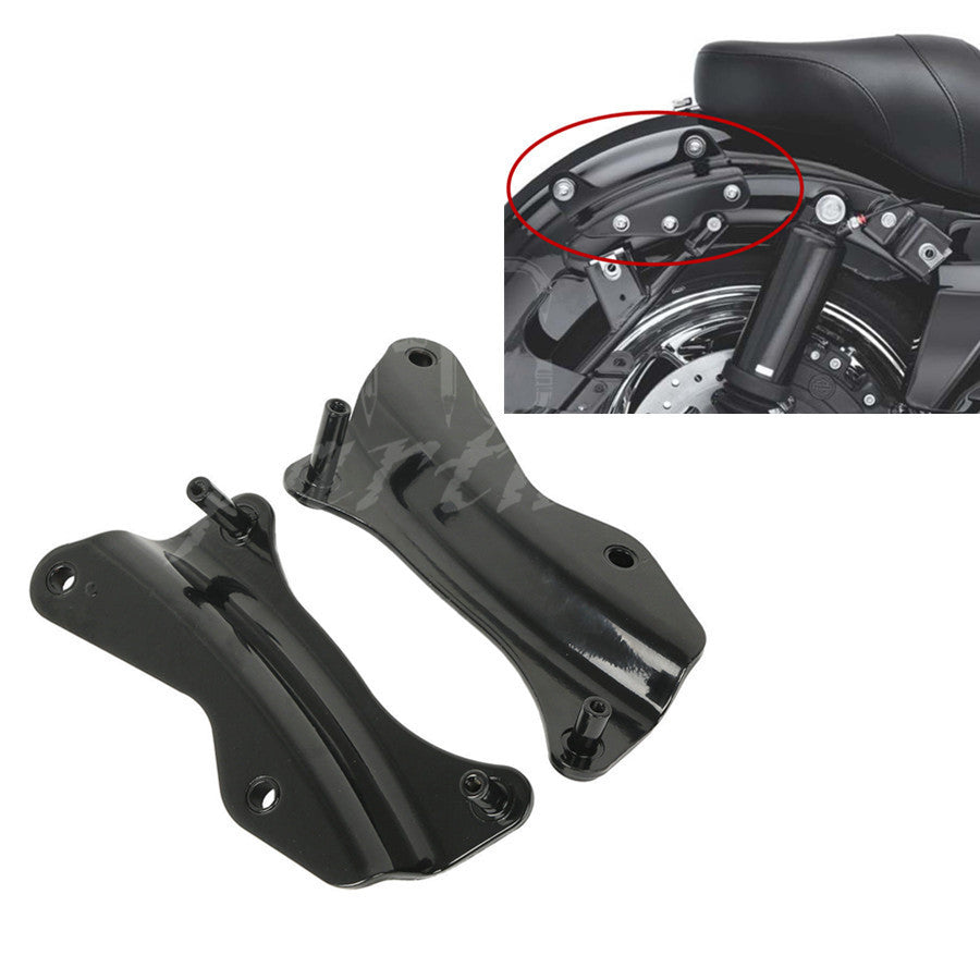 Black 4 Point Docking Hardware Kit Detachable for Harley Road King FLH 2014-2016 Q
