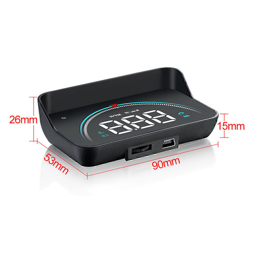 M8 HUD Head-up Display OBD2 II Overspeed Warning System Speed Voltage Alarm Car Q