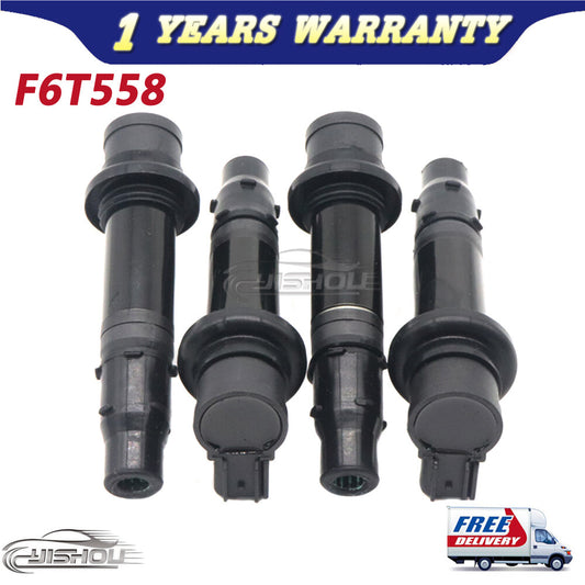 4Pcs Ignition Coils for Yamaha MT-07 14-17 R6 R1 RJ15 YZF-R1 BJ F28 02-09 F6T558 Q
