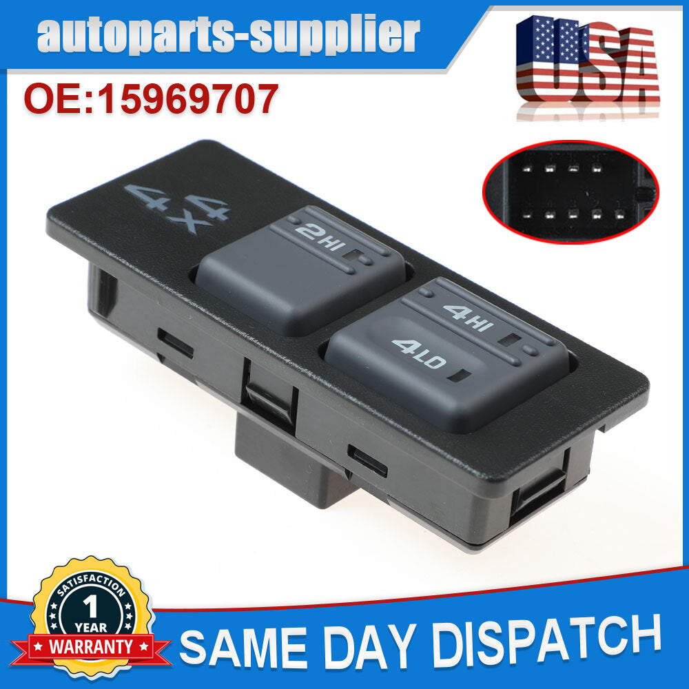 Suitable for 96-99 GimChill for Yukon K1500 K2500 for Chevrolet 4x4 4WD shift switch 15969707