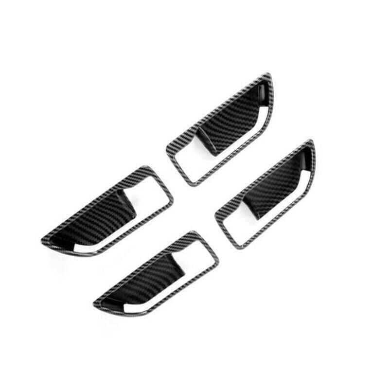 for Toyota Highlander 20-2024 Carbon Fiber 4X Inner Door Handle Bowl Cover Trim