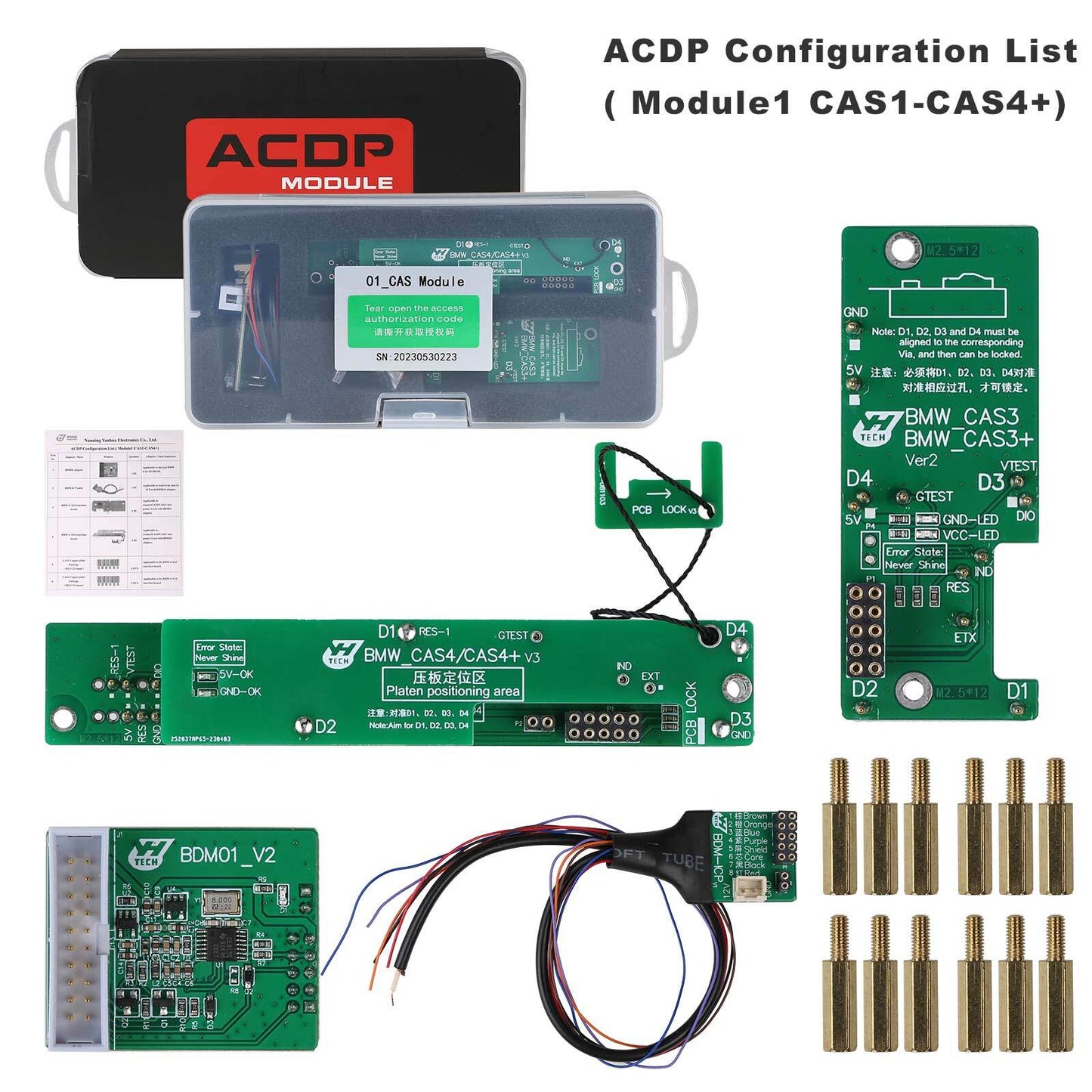 Yanhua ACDP IMMO Package +ACDP Master +Module 1/2/3/7/9/10/12/20 for BMW / for Volvo