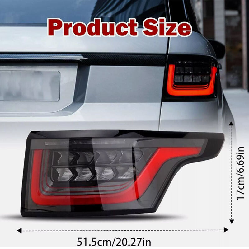 2P is applicable to the 2014-2022 for Land Rover for Range Rover Sport rear LED taillight assembly RH+LH.