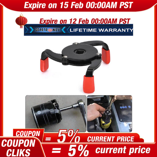 3/8 inch Universal 3 Jaws Steel Oil Filter Wrench Adjustable Spanner Tool jNEW