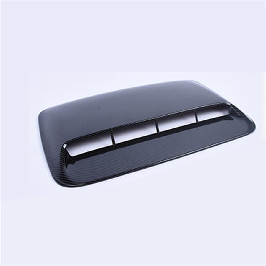 Car Bonnet Hood Scoop Air Flow Intake Vent Cover Decorative Carbon Fiber Look Q