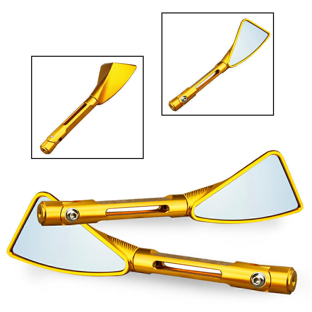 CNC Aluminum Rear Side Mirrors Fit for Suzuki GSXR 1000 2001 2002 2003 2004 Golden Q