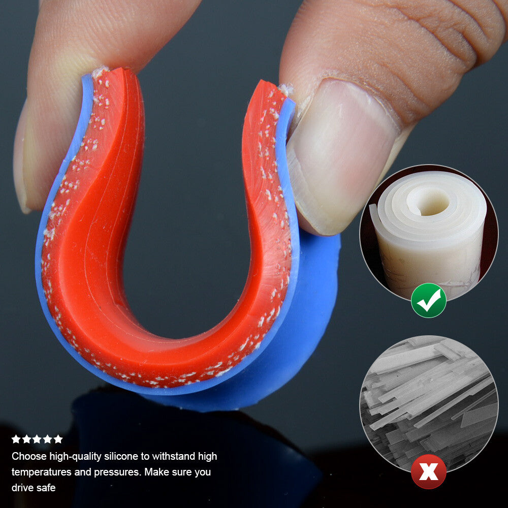 63mm-70mm Silicone 45 Degree Elbow Reducer Tube Hose Blue - v