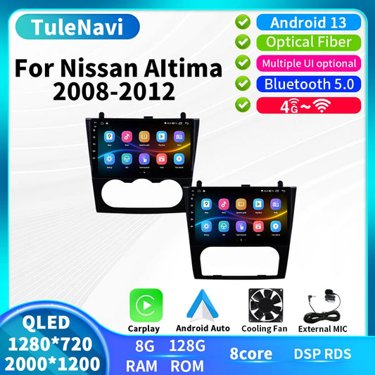 for Nissan Teana for Altima Manual 2008-2012 Stereo Car Radio Auto Player Screen GPS