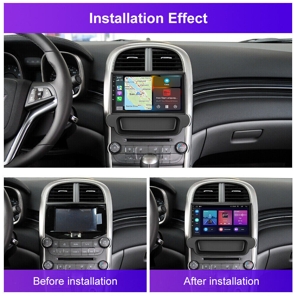 Android Apple CarPlay GPS Navi Car Stereo Radio for Chevrolet Malibu 2011-2015