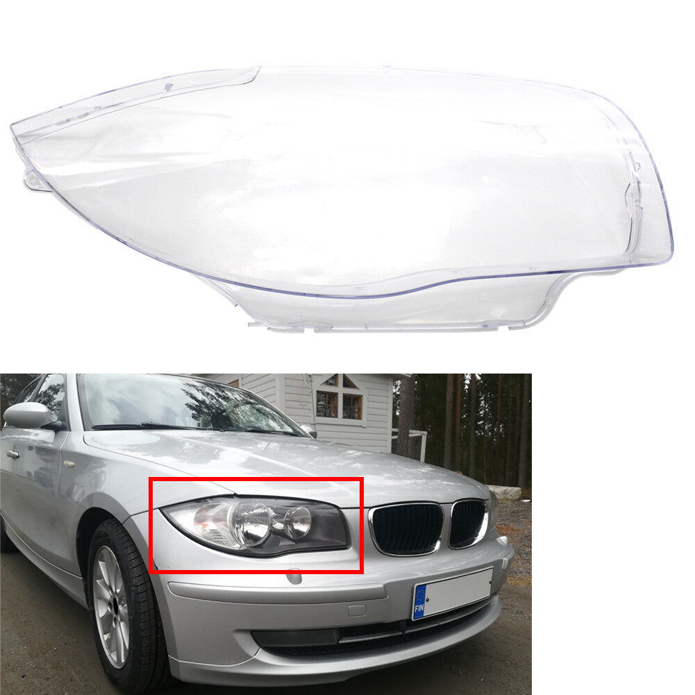 Headlight Lens Headlamp Shell Cover for BMW 1 Series E81 E82 E87 E88 1M 2003-11