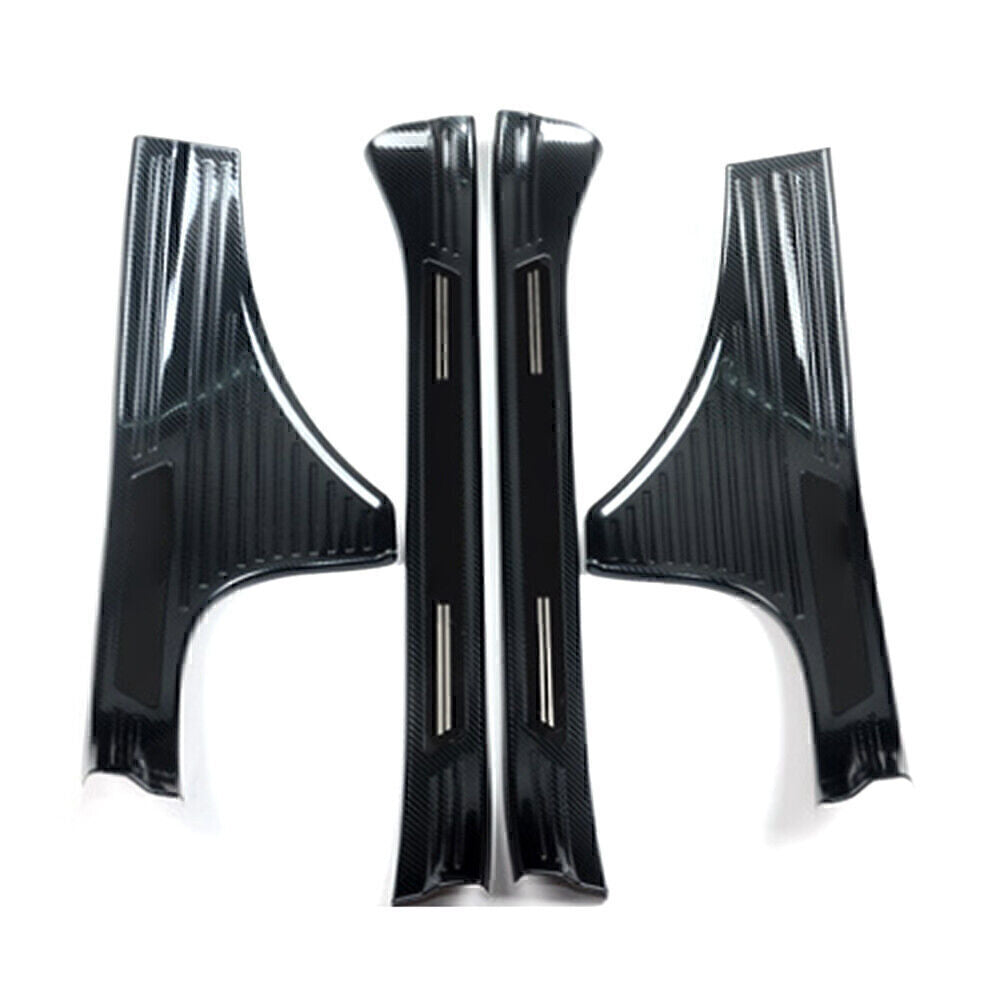 Fit 2019-2023 for Subaru Forester Stainless Steel inner Door Sill Scuff Plate Cover