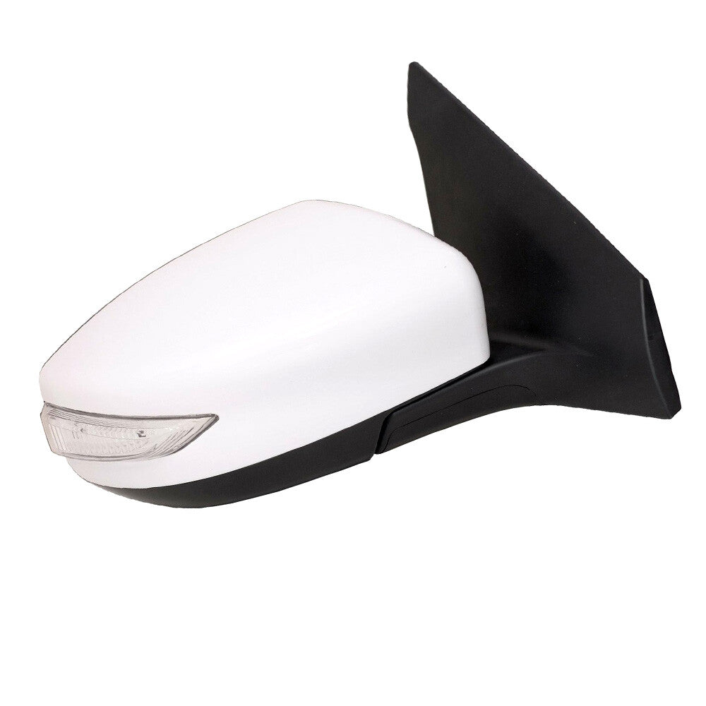 The right side mirror is compatible with the Sentra 2013-18 manual folding/heated white 7-pin R- n