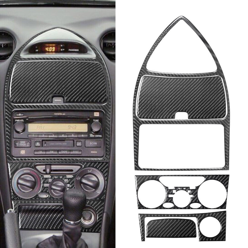 5 Carbon Fiber Interior Central Console Cover Trims For Celica 2000-2005 n