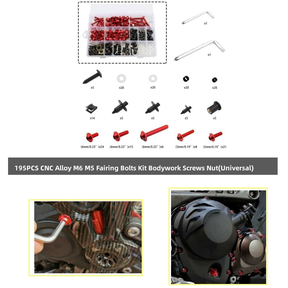 Motorcycle rectifier bolt kit, body screws and nuts, universal CNC complete, suitable for Honda . n