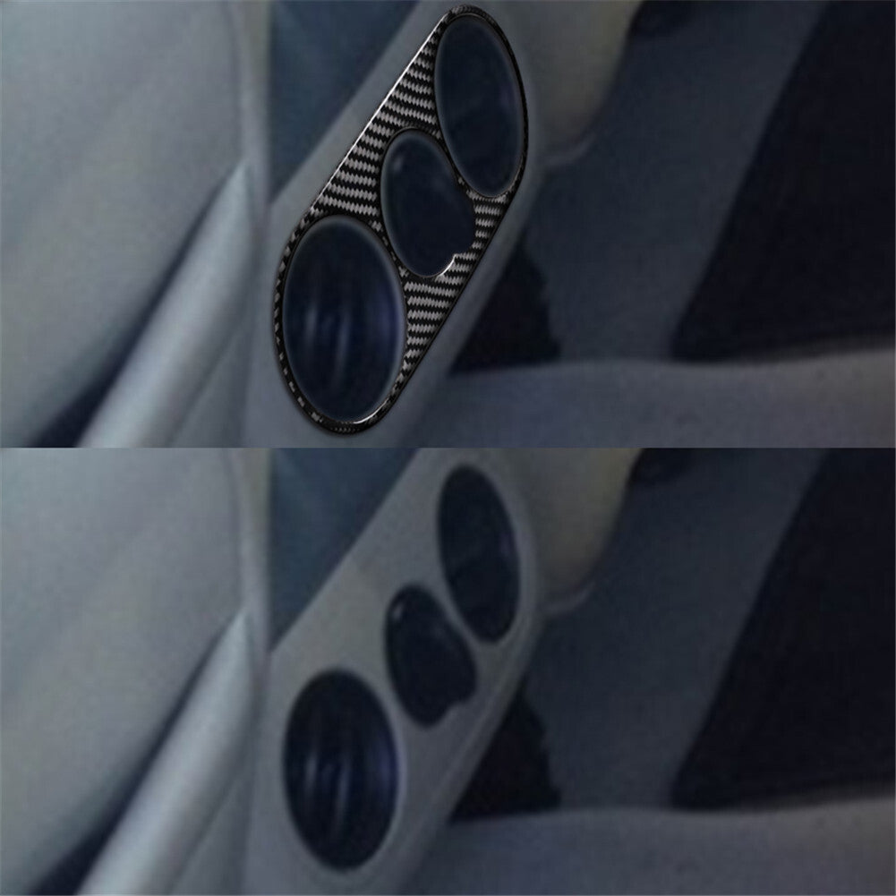 4Pcs Red Carbon Fiber Front Window A-Pillar Triangle Cover Trim For Supra v