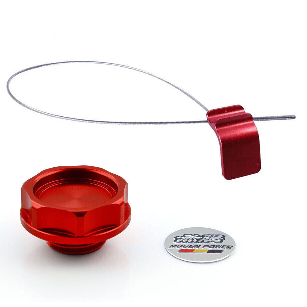 Red Oil Filler Cap Cover + Oil Dipstick for Honda for Civic K24 K Series for Acura