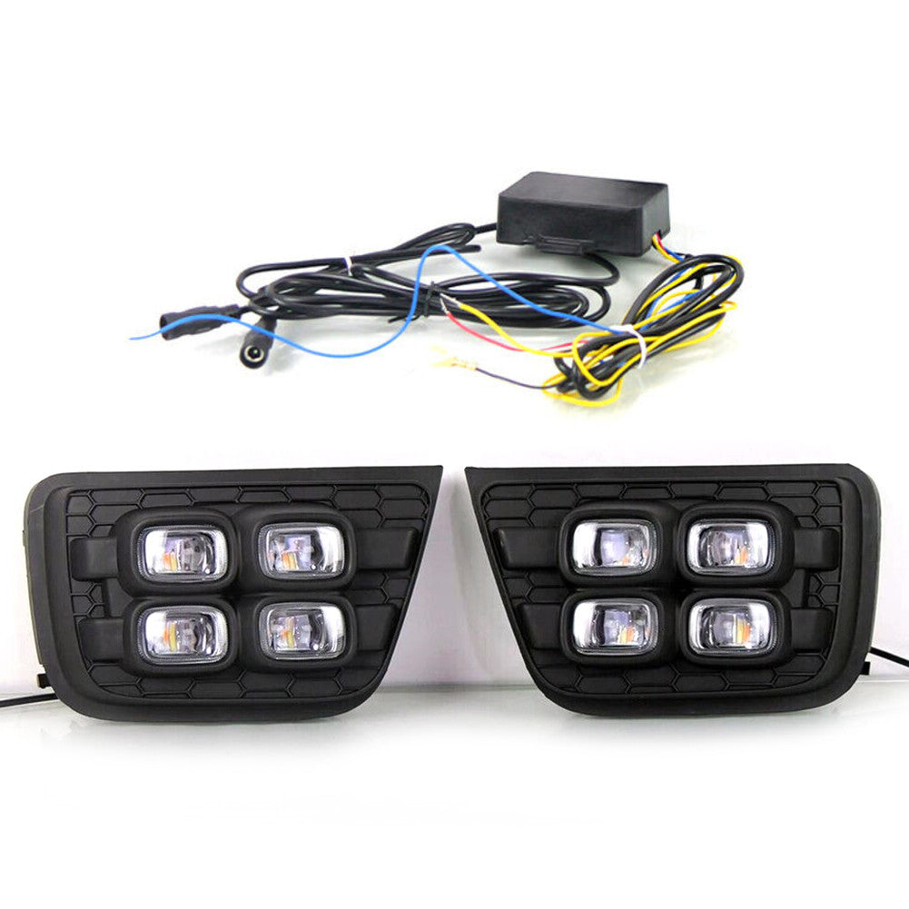 1Pair LED DRL Daytime Running Light Fog Lamp Fit For 4Runner 2006-09 Assy v